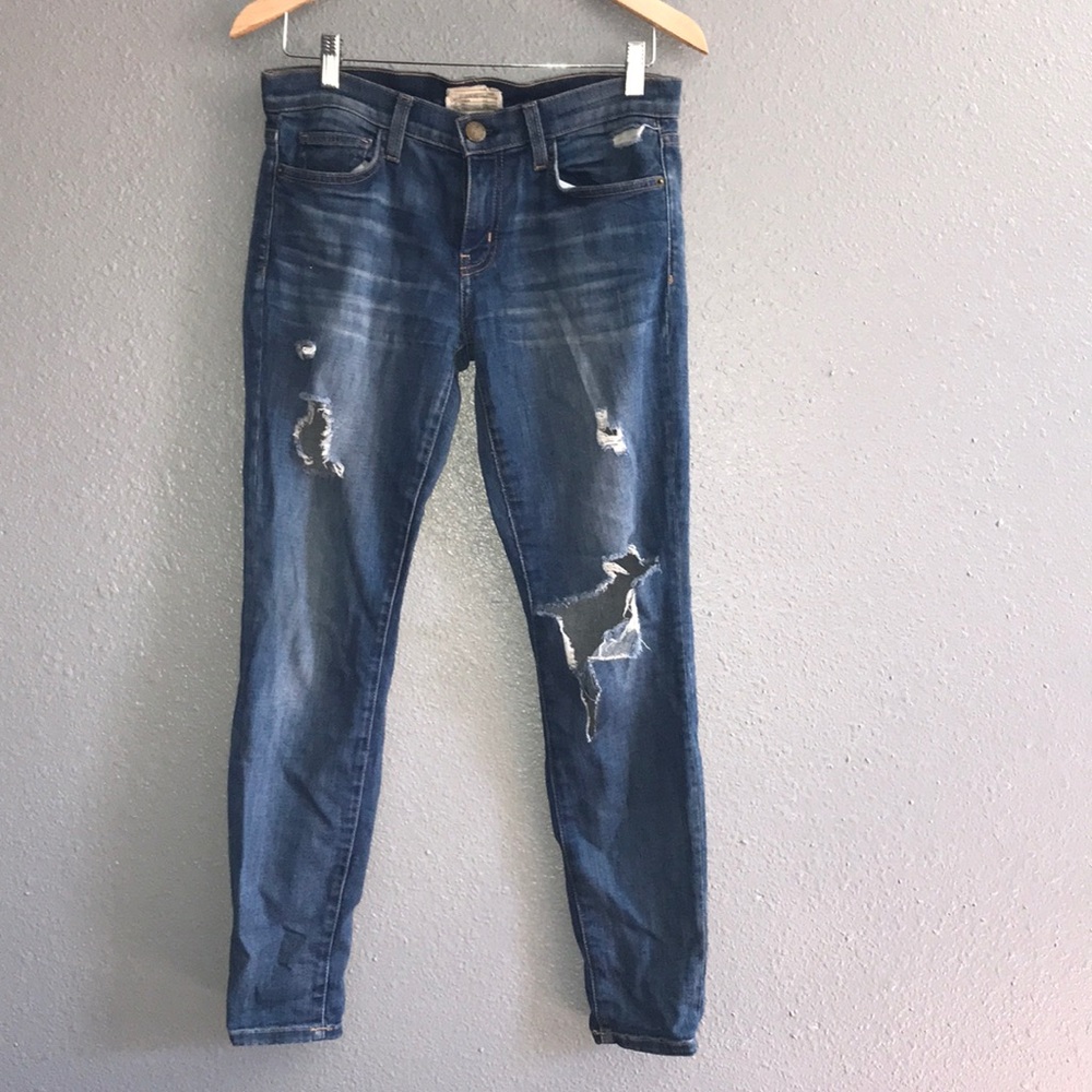Current Elliot The Stiletto Distressed Jeans
